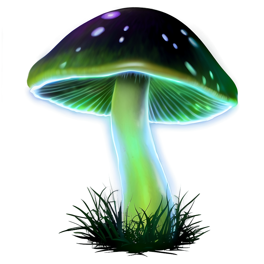 Glowing Mushroom Png 05032024