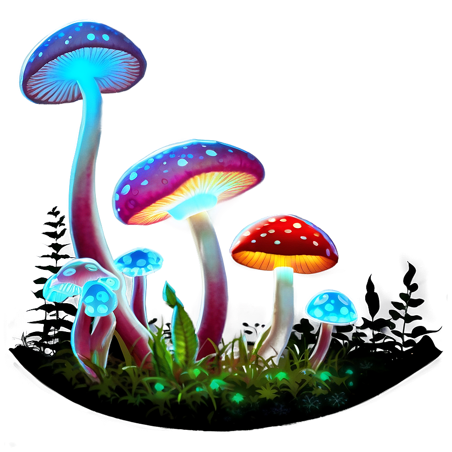 Glowing Mushrooms Png Jdn74