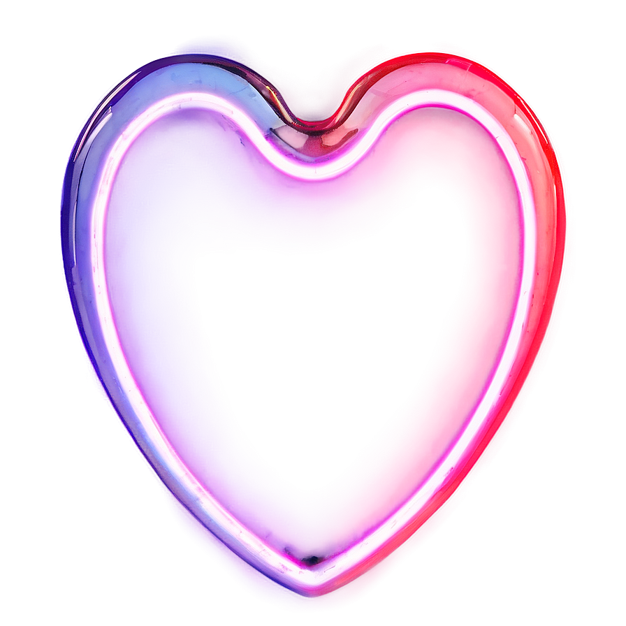 Glowing Neon Heart Png Ish2