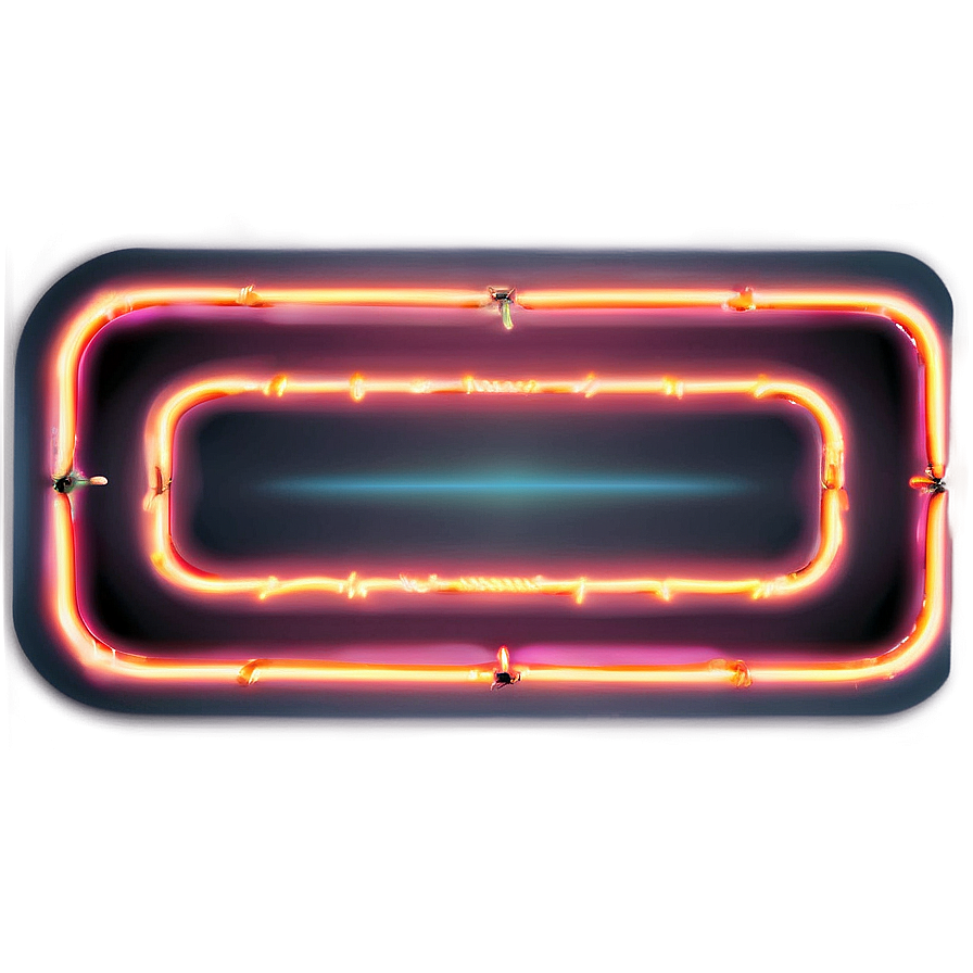 Glowing Neon Rectangle Png 06272024