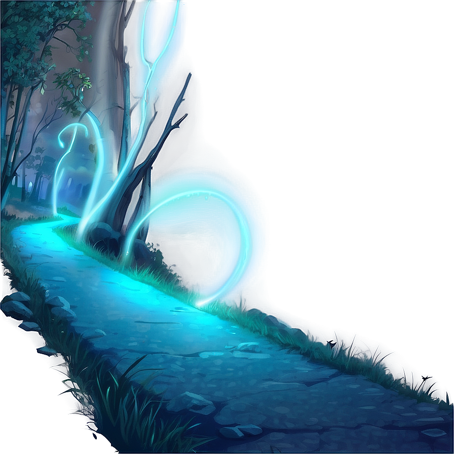 Glowing Night Path Png 16