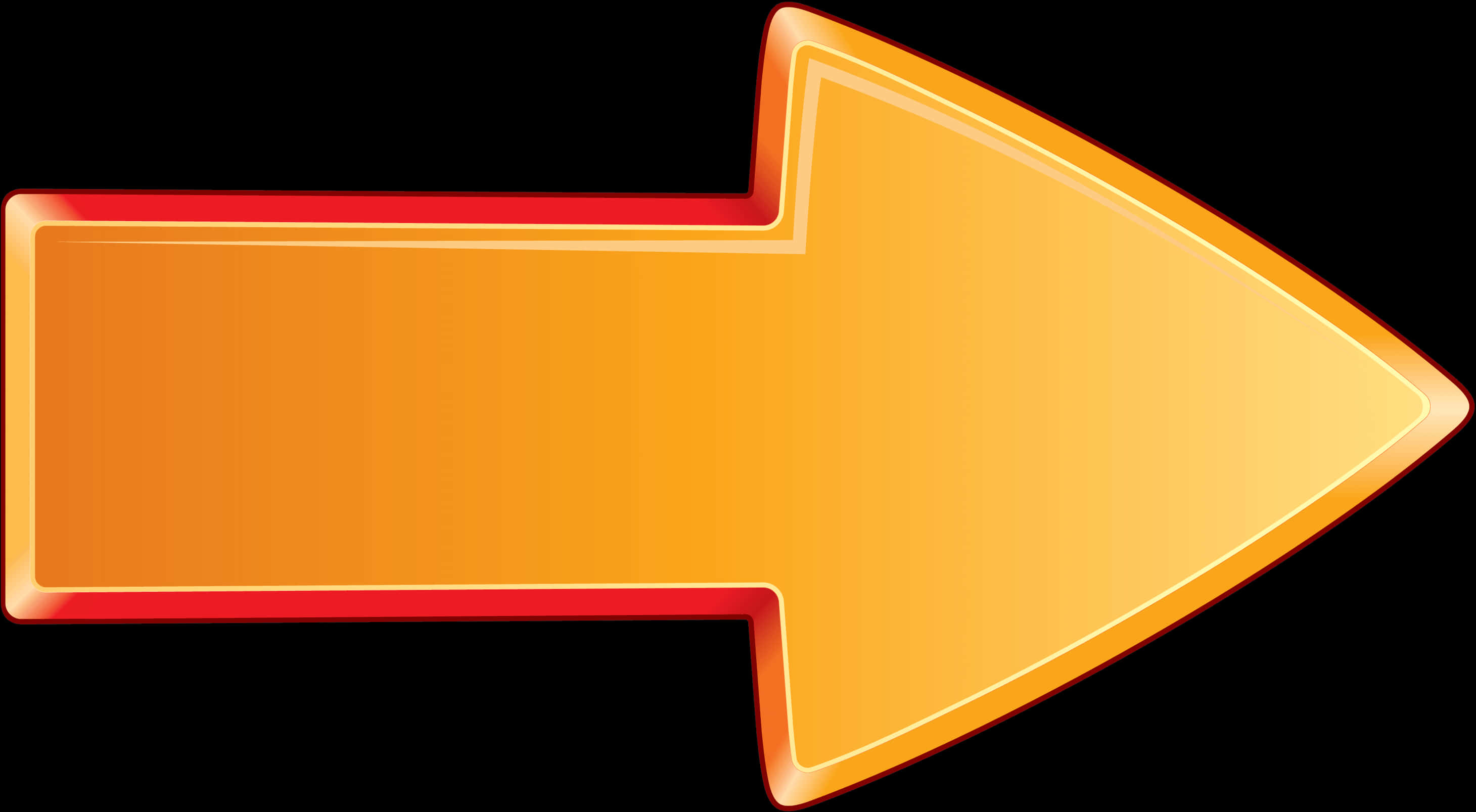 Glowing Orange Arrow