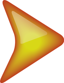 Glowing Orange Arrow Graphic