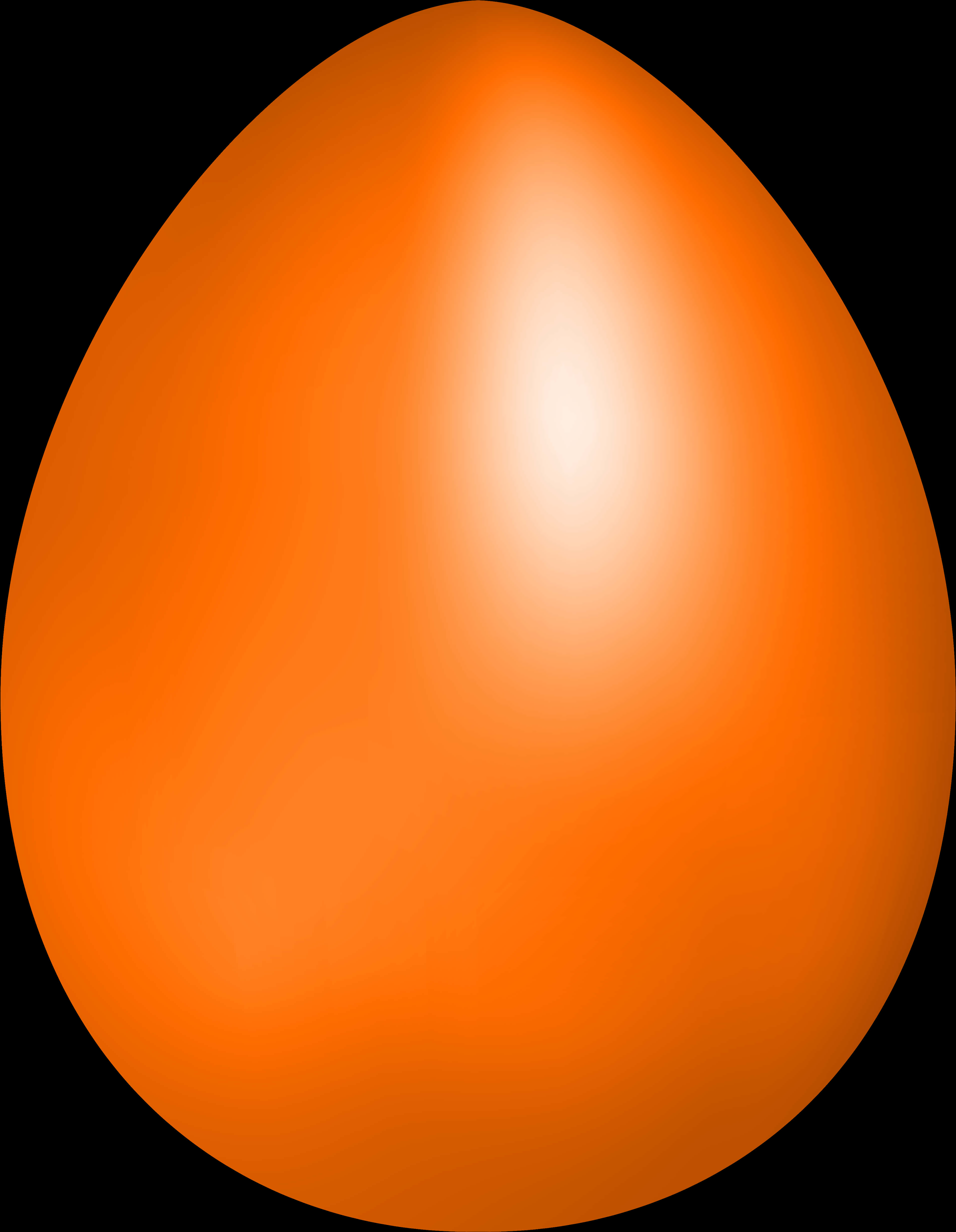 Glowing Orange Egg Illustration