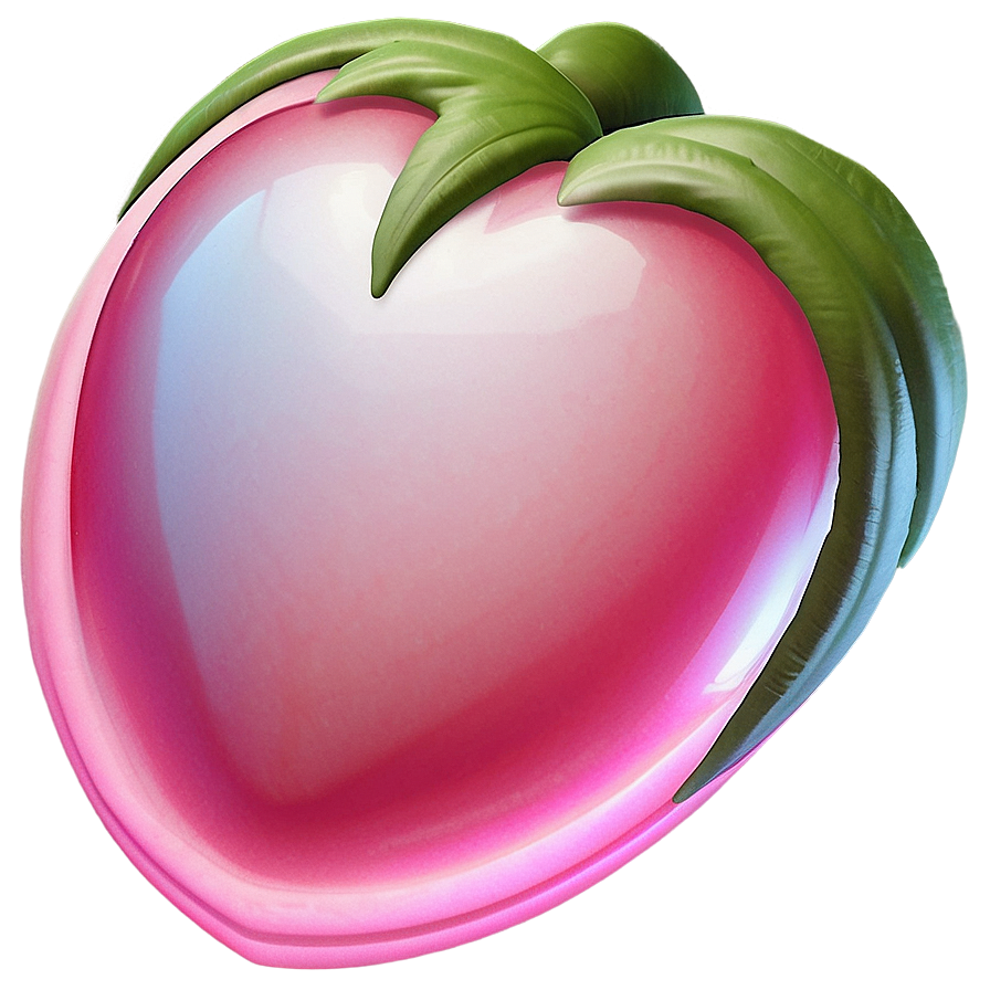 Glowing Pink Heart Emoji Png 06262024