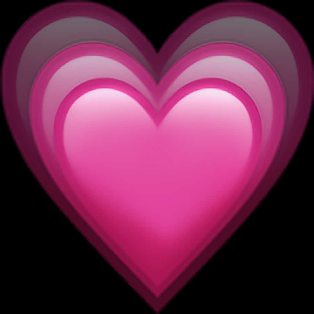 Glowing Pink Heart Graphic