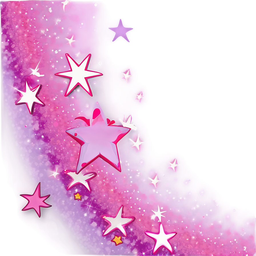 Glowing Pink Stars Png Qfg