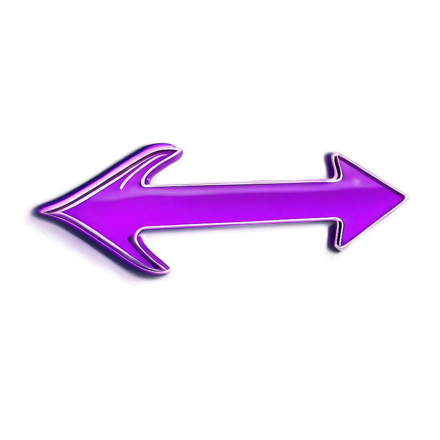 Glowing Purple Arrow Symbol Png Wqu39