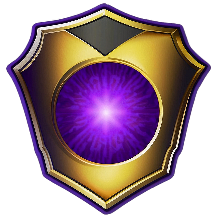 Glowing Purple Circle Emblem Png 06202024