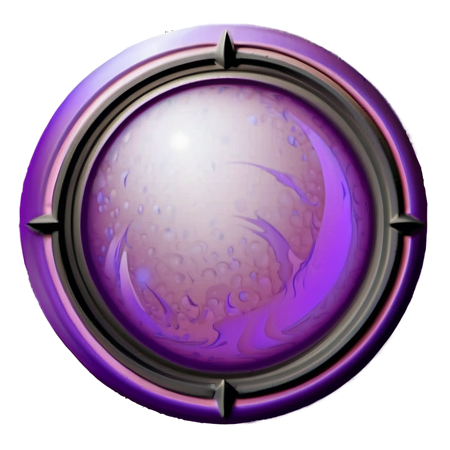 Glowing Purple Circle Emblem Png 34