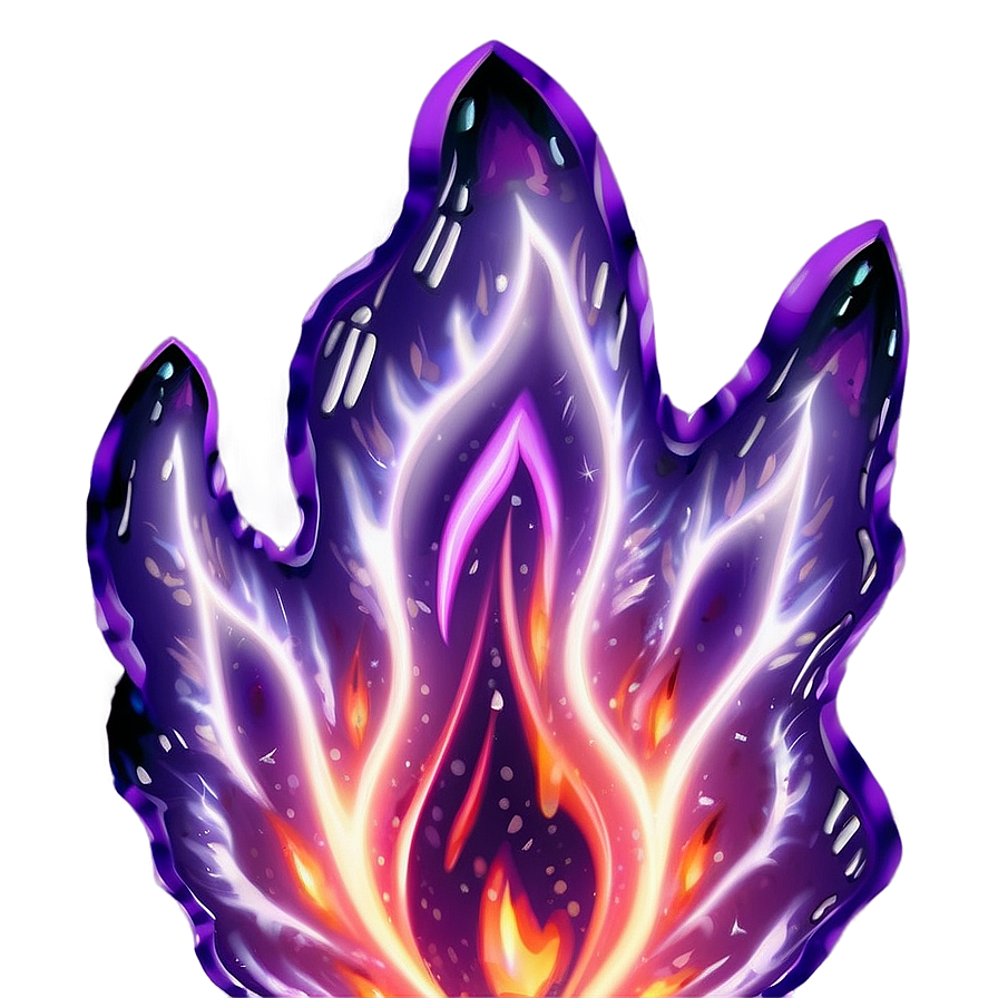 Glowing Purple Flame Png 8