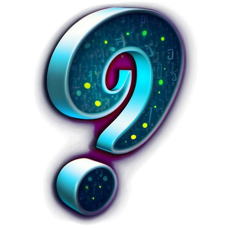 Glowing Question Mark Design Png Jlr33