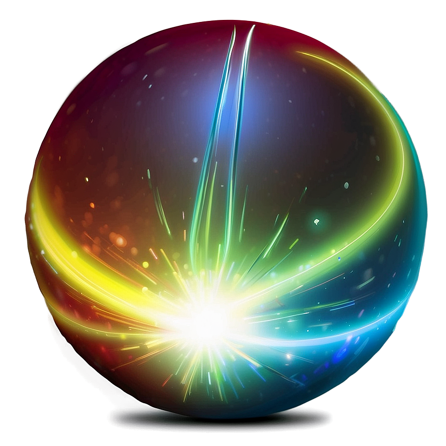 Glowing Radiant Sphere Png 06252024