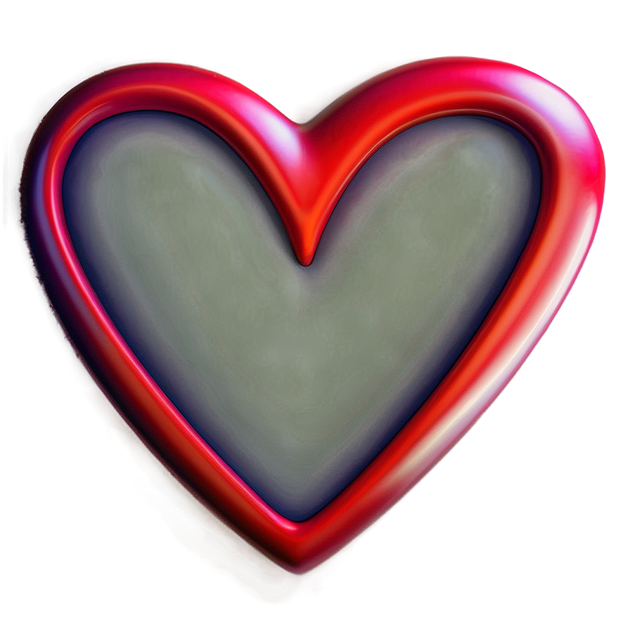 Glowing Red Heart Png 05242024