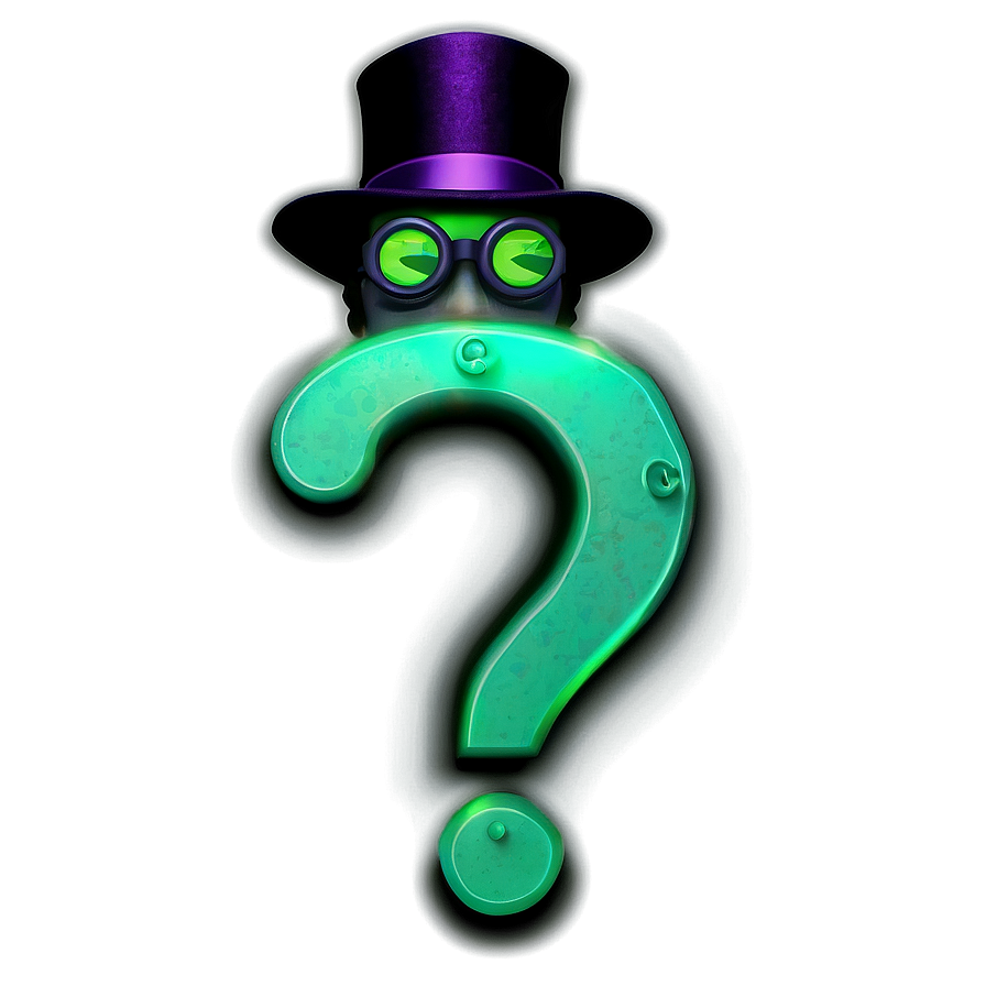 Glowing Riddler Question Mark Png 06282024