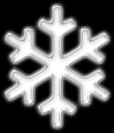 Glowing Snowflake Graphic