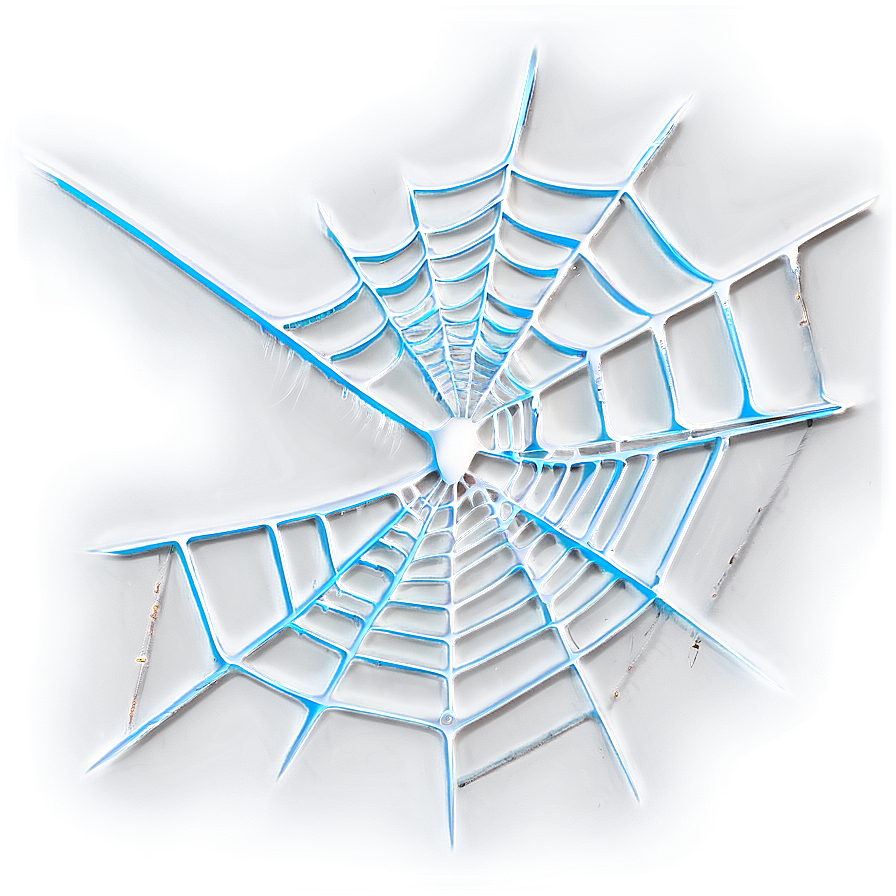 Glowing Spider Web Artwork