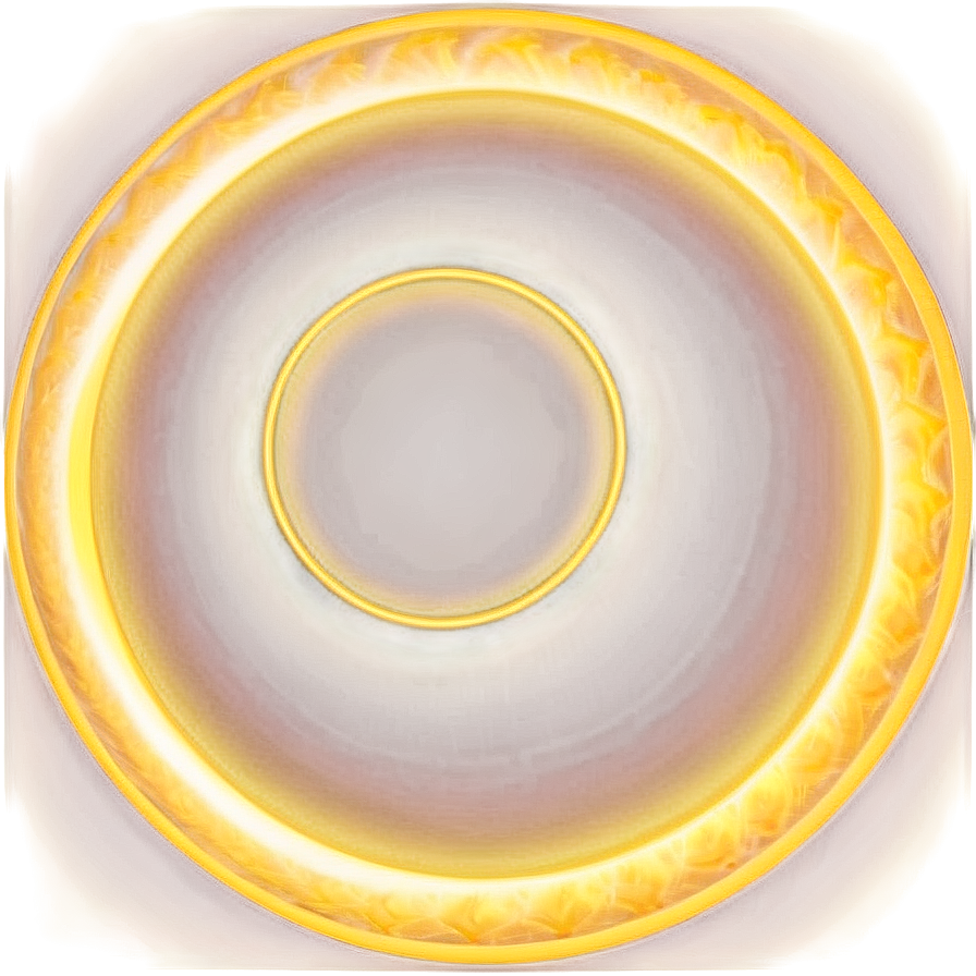 Glowing Yellow Circle Structure Png Pvx