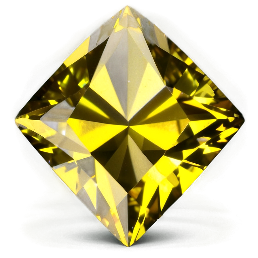 Glowing Yellow Diamond Asset Png 06292024