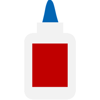 Glue Bottle Icon School Supplies
