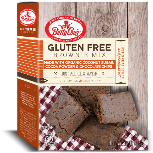 Gluten Free Brownie Mix Product Packaging