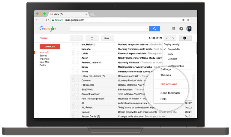 Gmail Inbox Interface