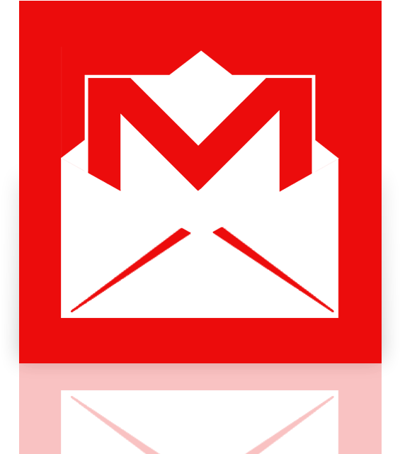 Gmail Logo Redand White