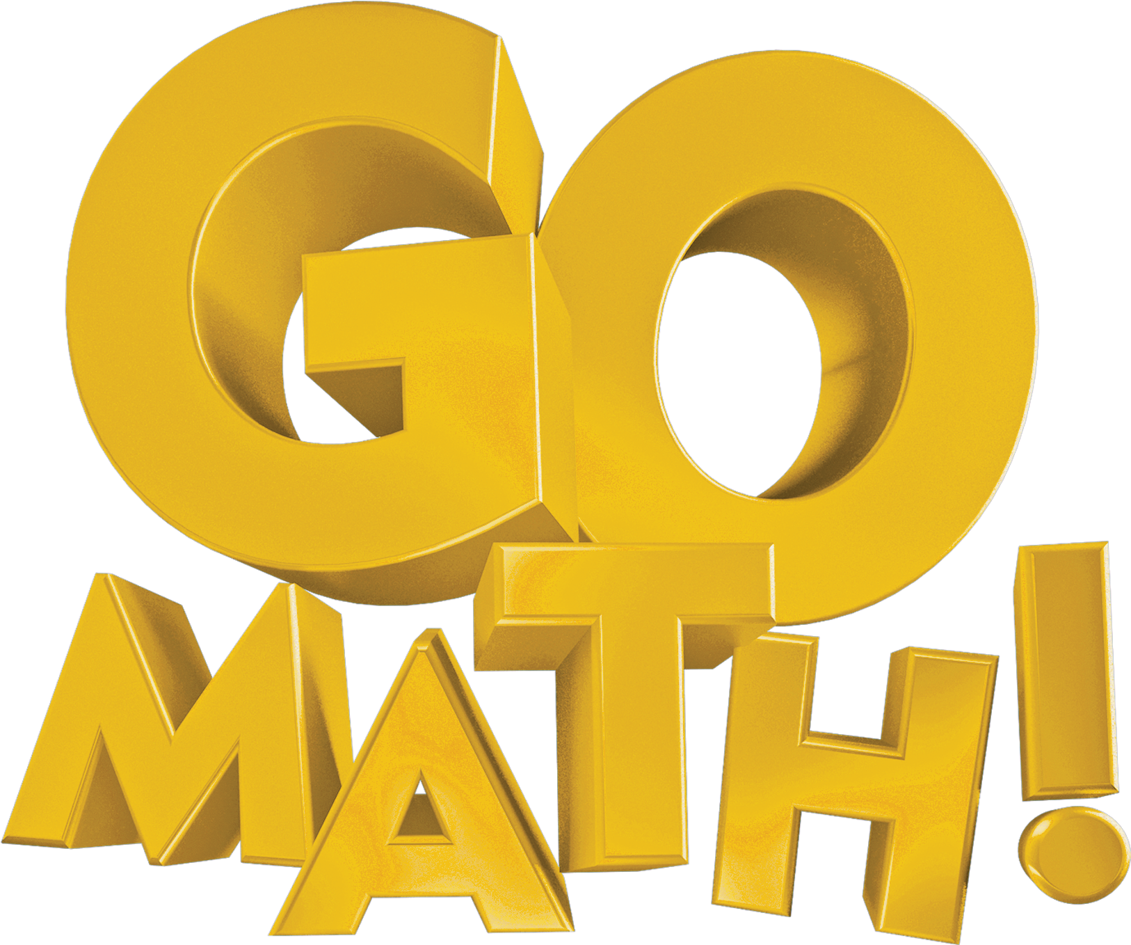 Go Math3 D Text Logo