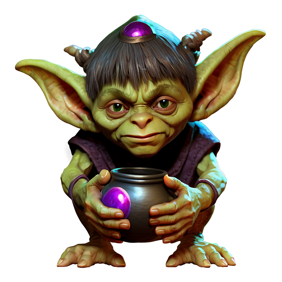 Goblin With Magic Potion Png Bgd79