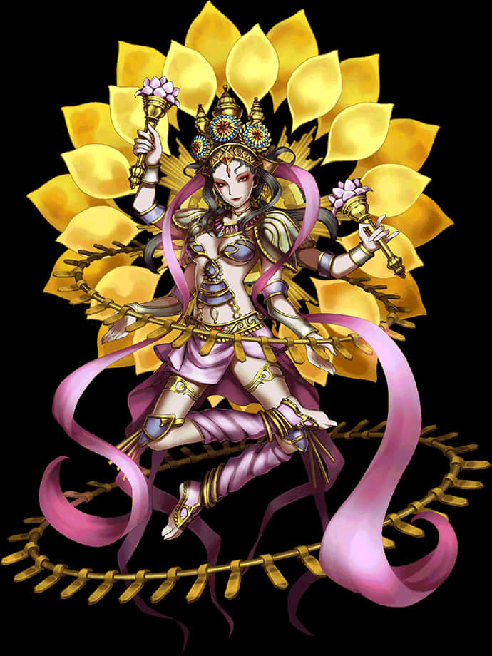 Goddess_ Lakshmi_ Multi Armed_ Form