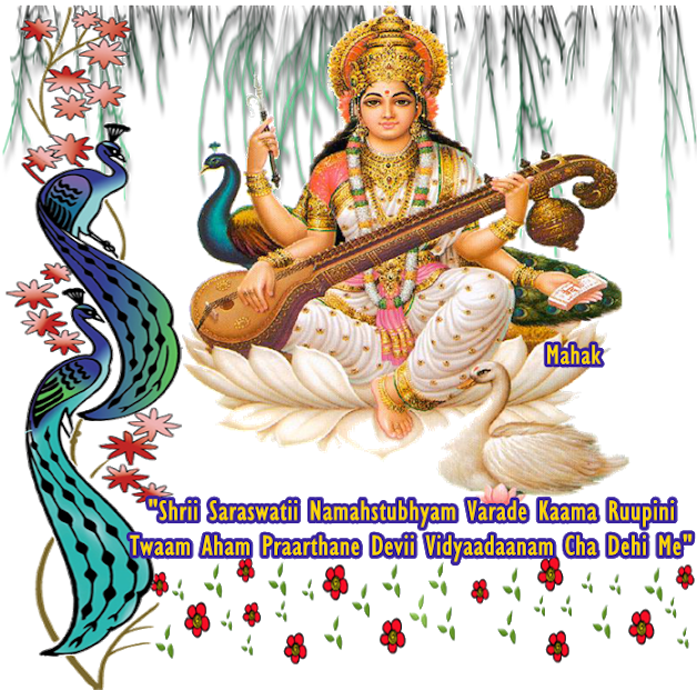 Goddess Saraswati Traditional Depiction