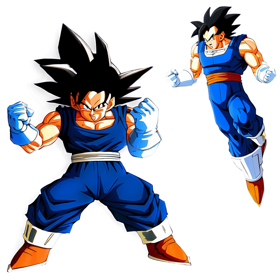 Goku And Vegeta Dynamic Duo Png Tab