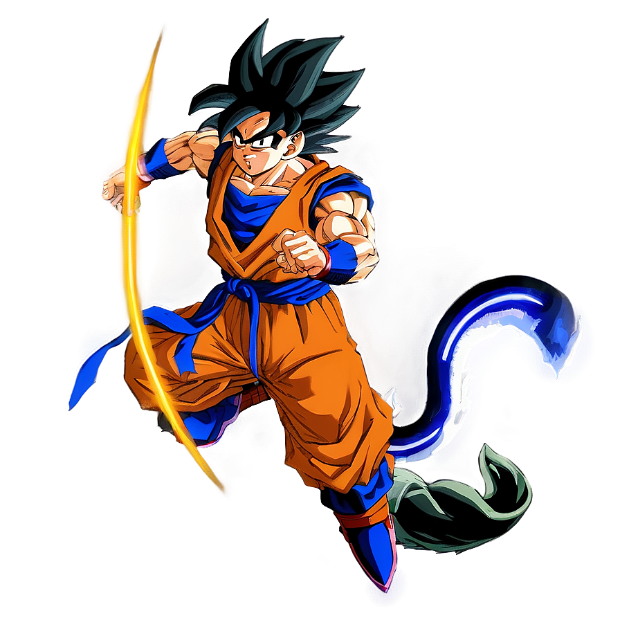 Goku Base Form With Tail Png Opw