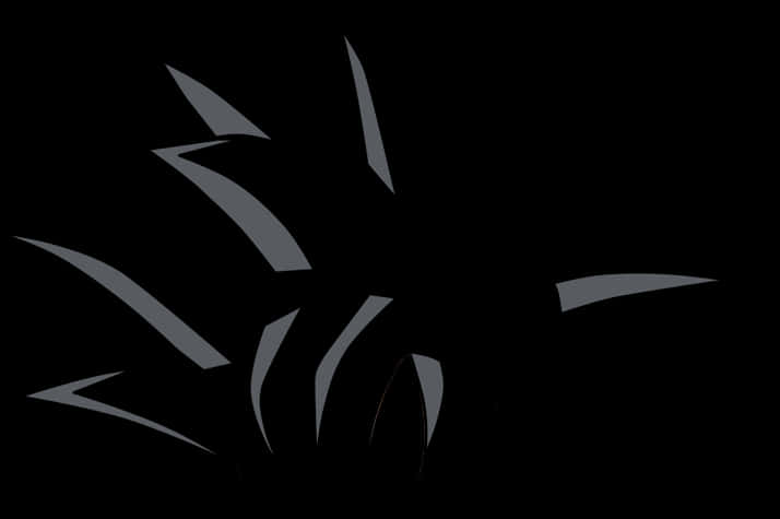 Goku Black Silhouette Dark Background