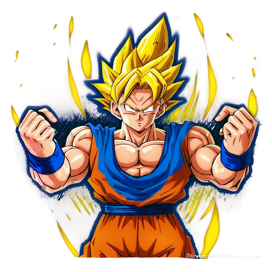 Goku Majin Hair Mode Png Gni84