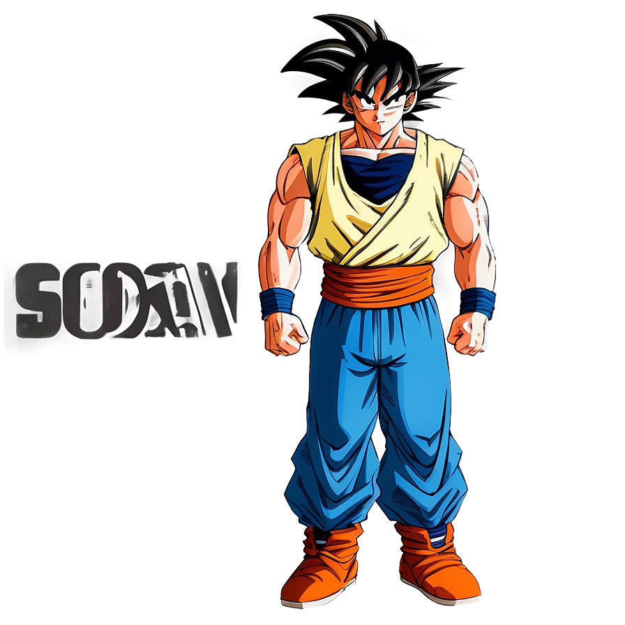 Goku Manga Casual Look Png 11