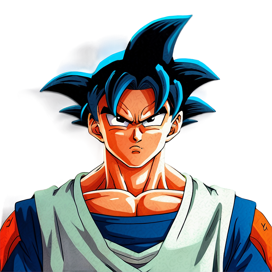 Goku Manga Intense Look Png Gug