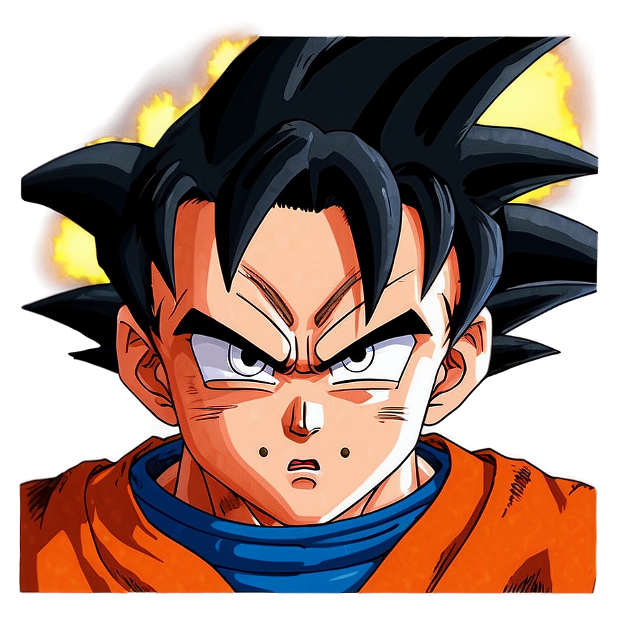 Goku Manga Intense Look Png Tpo