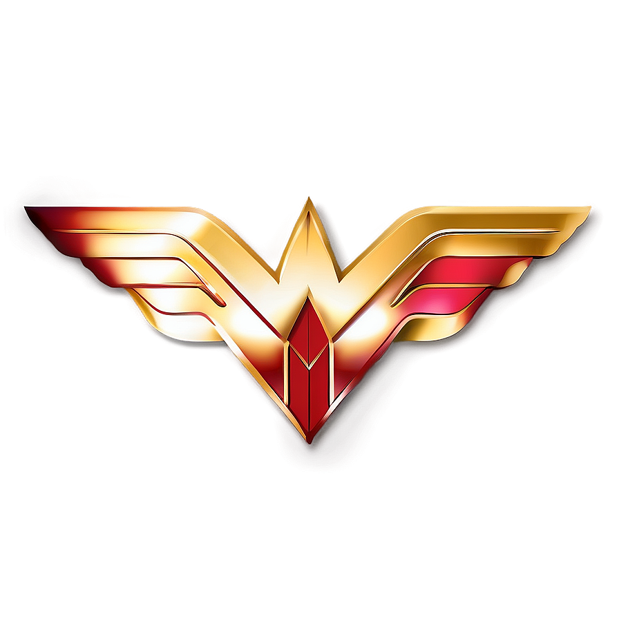 Gold And Red Wonder Woman Logo Png Mjy