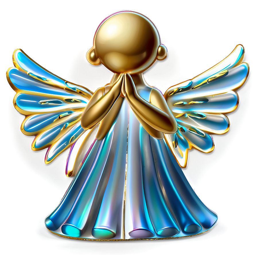 Gold Angel Christmas Tree Decor Png 06262024