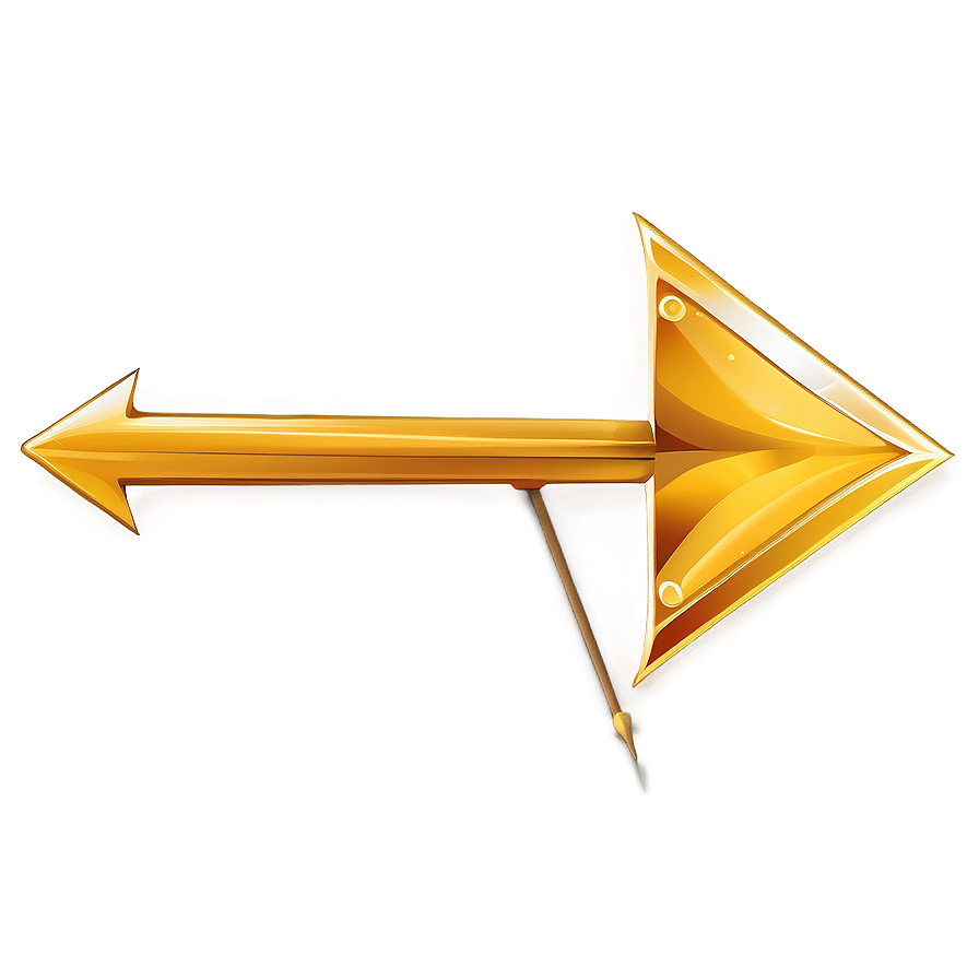 Gold Arrow For App Interface Png Igd