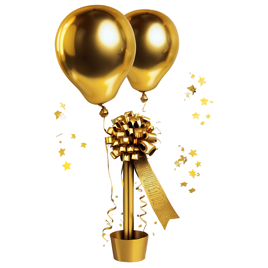 Gold Balloon Bundle Png Tab47