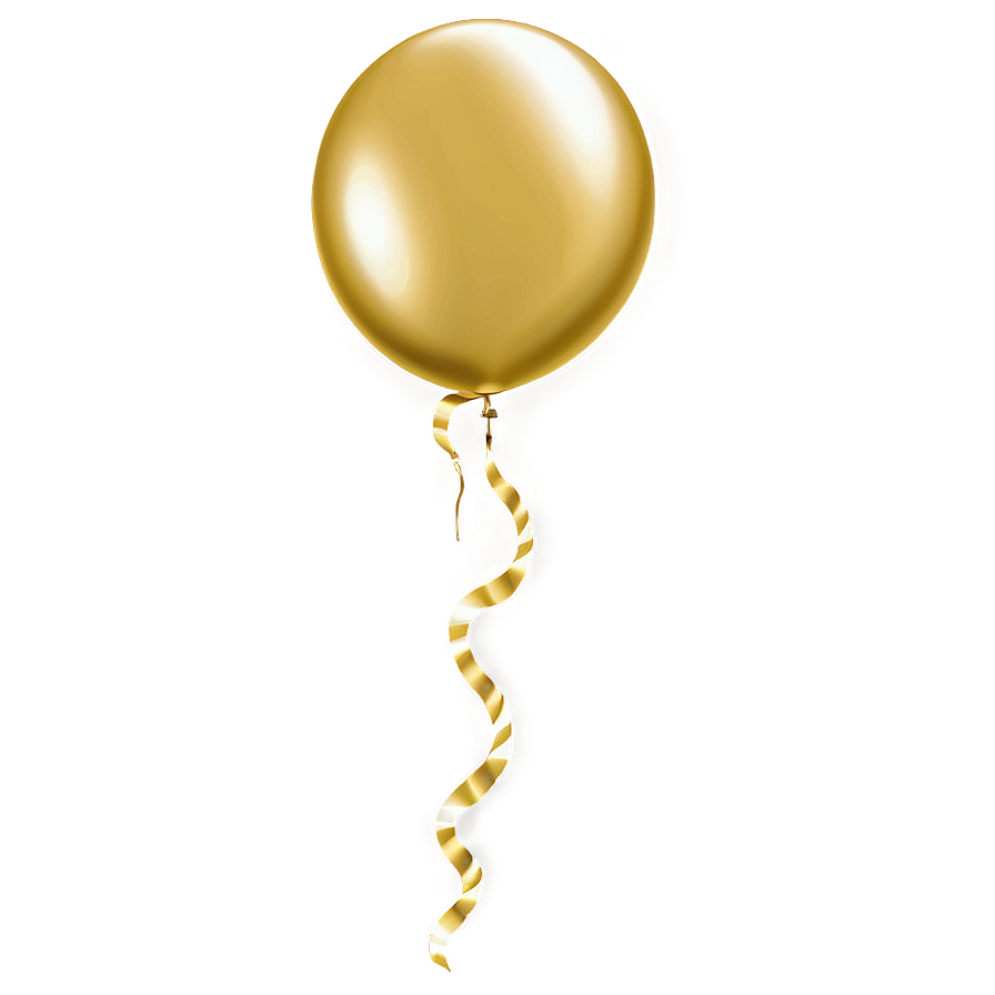 Gold Balloons Floating Png Jbw