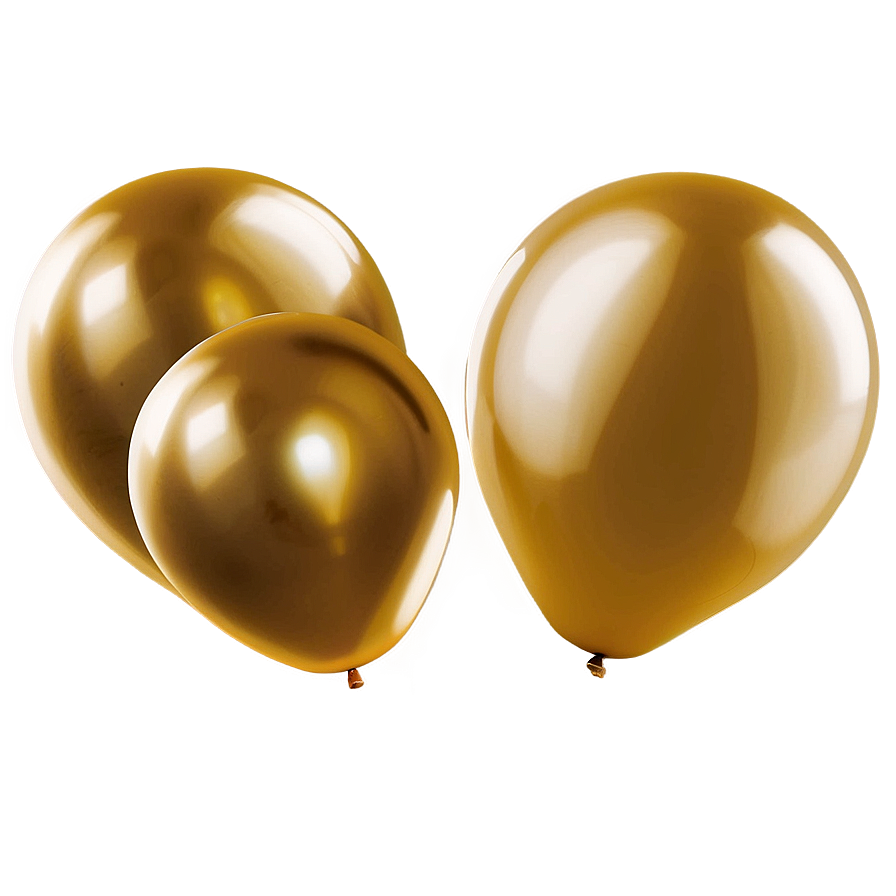 Gold Balloons For Party Png Xmu