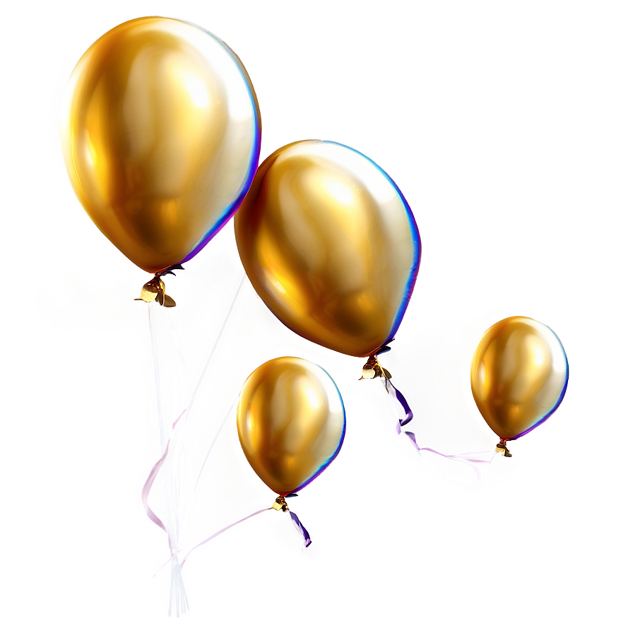 Gold Balloons Png 56