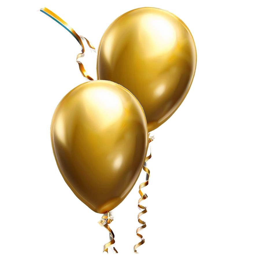 Gold Balloons Png Kdn24