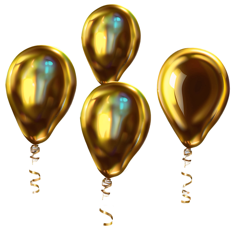 Gold Balloons Png Uij