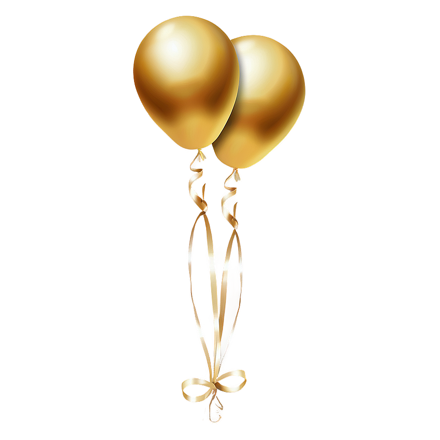 Gold Balloons Transparent Background Png 73