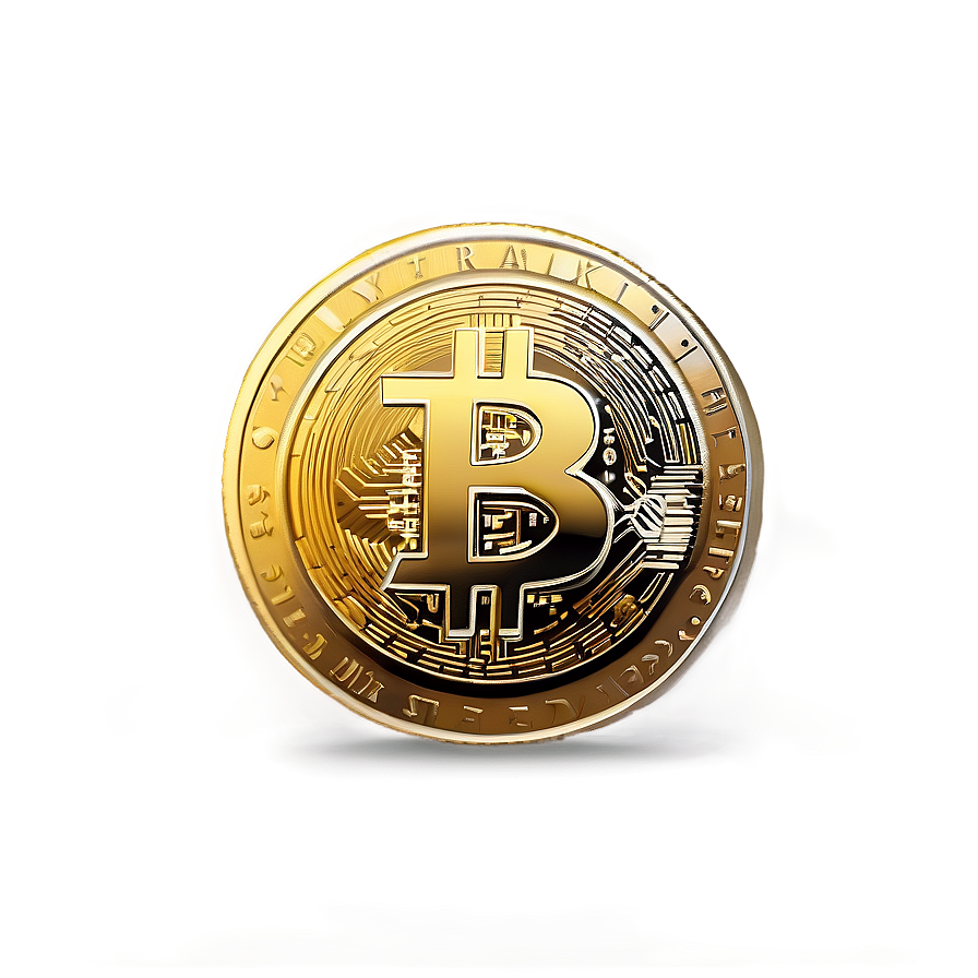 Gold Bitcoin Coin Png 76