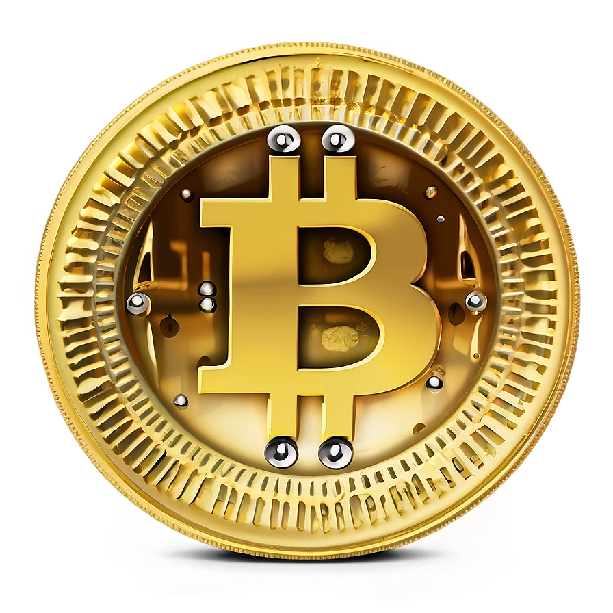 Gold Bitcoin Coin Png Hnq